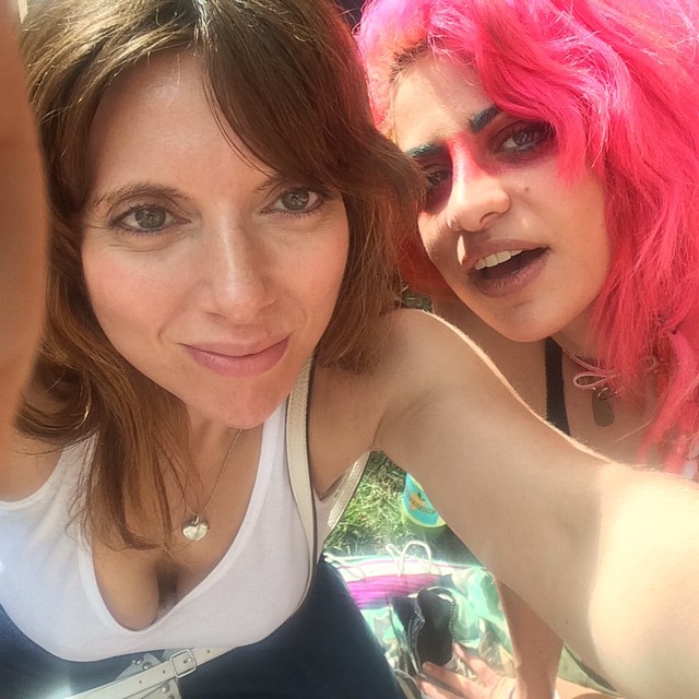 Starting the summer off right with my girl @djjulietwinkle She both supports me hardcore and makes sure I get to some good shows. That's the kind of love I need.#nofilter #chezheresy #halehtv #halehnematzadeh