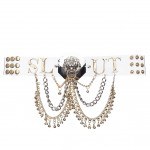 SLUT EMBELLISHED CHAINS CLEAR CHOKER